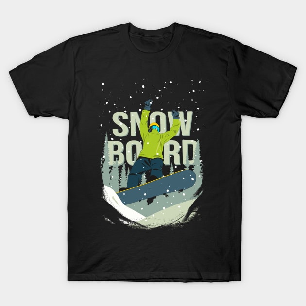 Snowboard T-Shirt by lents